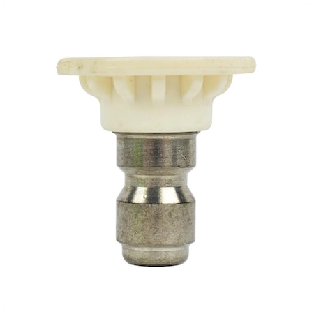 Interstate Pneumatics Pressure Washer 1/4 Inch Quick Connect High Pressure Spray Nozzle Tip - White PW7100-DW